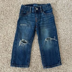 Baby Gap toddler boy distressed jeans medium wash size 18-24 months